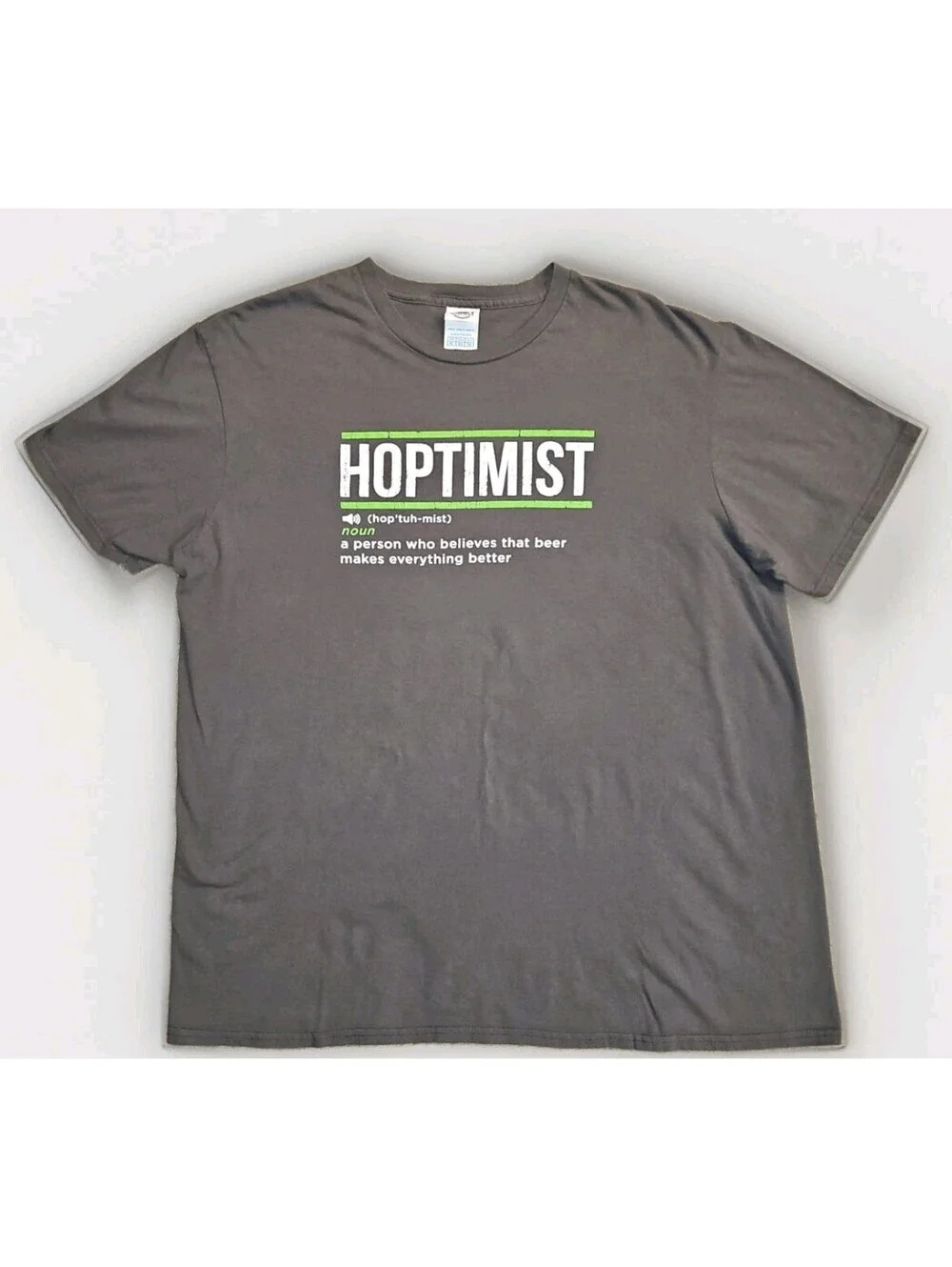 HOPTIMIST Definition for Craft Beer Lovers Classic T-Shirt Size XL (216)